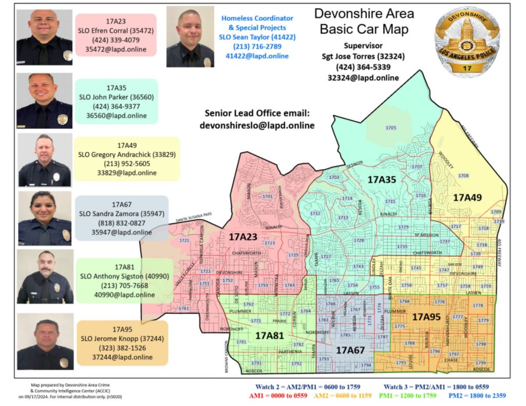 Devonshire Area Basic Car Map, October 2024