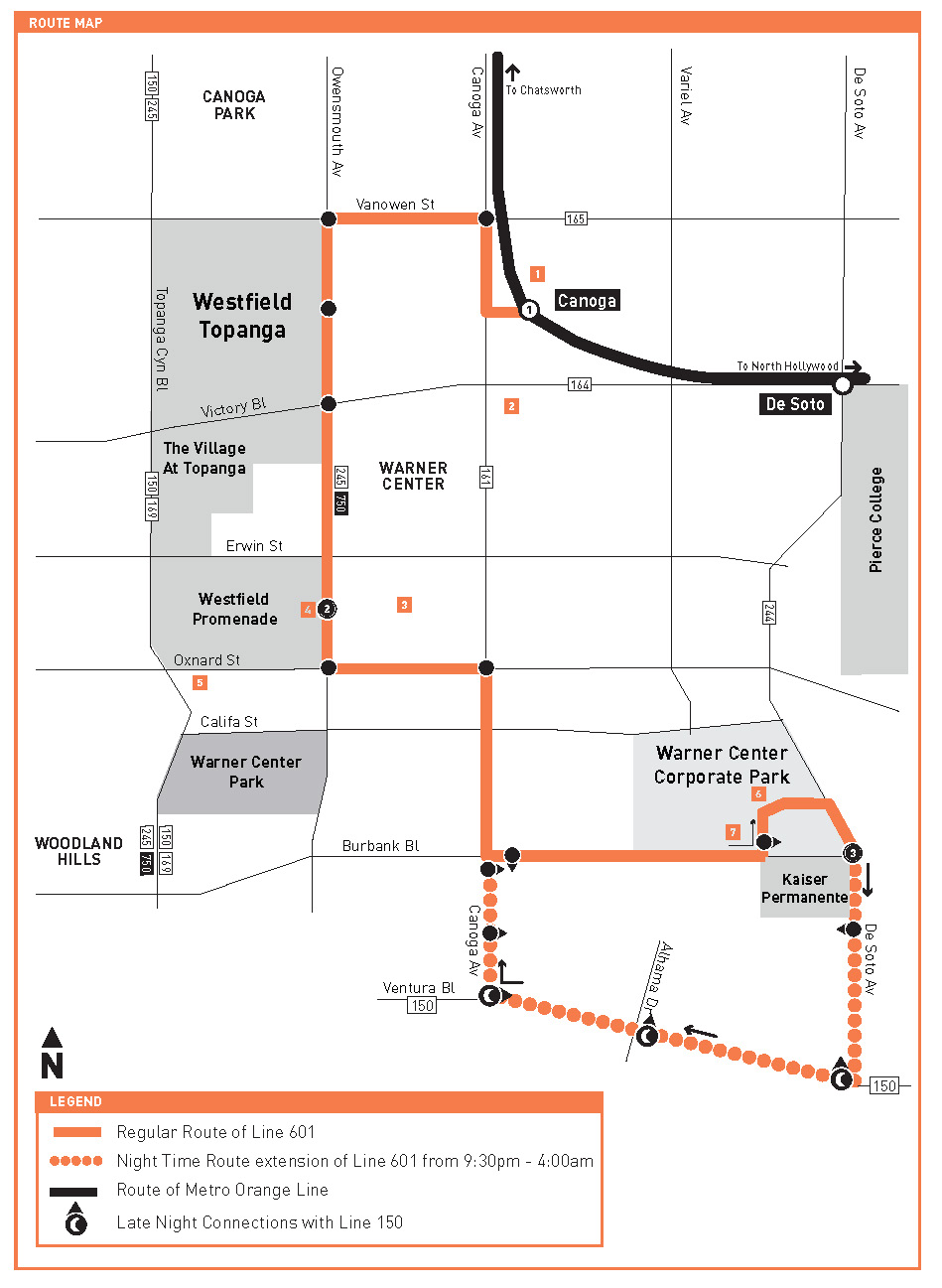 Orange Line Shuttle Map
