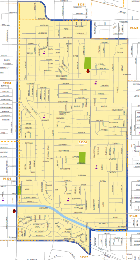 Winnekta NC Boundary Map